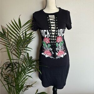 fashion nova T-shirt dress large